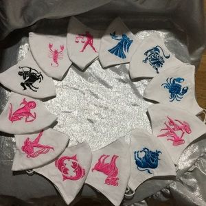 Handmade with customized Zodiac sign embroidery